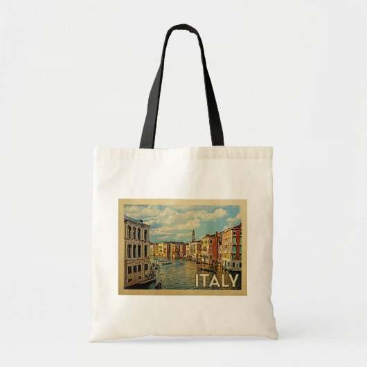 Tote Bag Italie Vintage voyage de Venise (Devant)