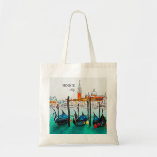 Tote Bag Italie Voyage - VENICE aquarelle souvenir