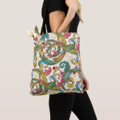 Tote Bag Italien Florentine Plats Motif (De près)