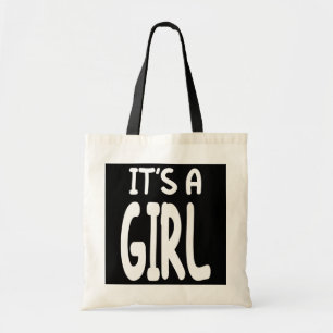 Tote Bag It's A Girl Pink Girl Baby Gender Reveal