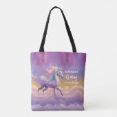 Tote Bag It's okay to have feelings Sparkly Glitter Unicorn (Dos)