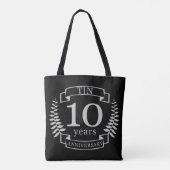 Tote Bag Ivory Traditionnel mariage anniversaire 10 ans (Dos)