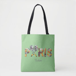 Tote Bag J houdt van Parijs met een stedelijke inr