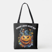 Tote Bag Jack-O-Lantern éffrayant (Dos)