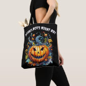 Tote Bag Jack-O-Lantern éffrayant (De près)
