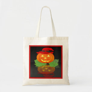 Tote Bag Jack-o'-lantern et sa réflexion -
