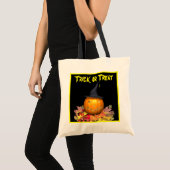 Tote Bag Jack-O-Lantern & Feuilles - (Devant (produit))