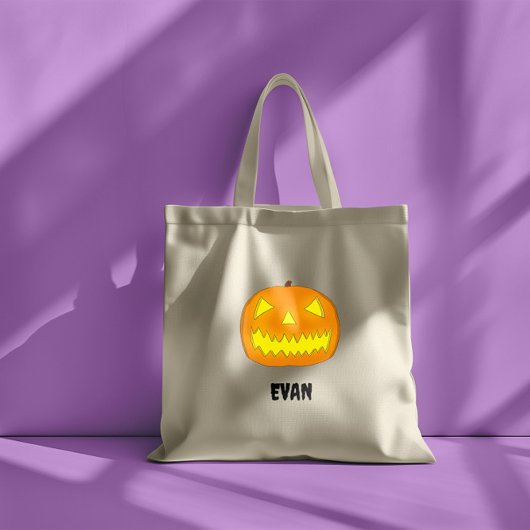 Tote Bag Jack-O-Lantern personnalisable