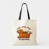 Tote Bag Jack-O-Lantern Pup orange (Dos)