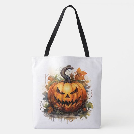 Tote Bag Jack-o-lanterne déplaisant (Devant)