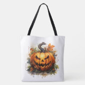 Tote Bag Jack-o-lanterne déplaisant (Dos)