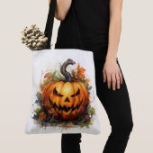 Tote Bag Jack-o-lanterne déplaisant (De près)