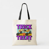 Tote Bag Jack o'Lantern Jeu pourpre ou traitement (Dos)