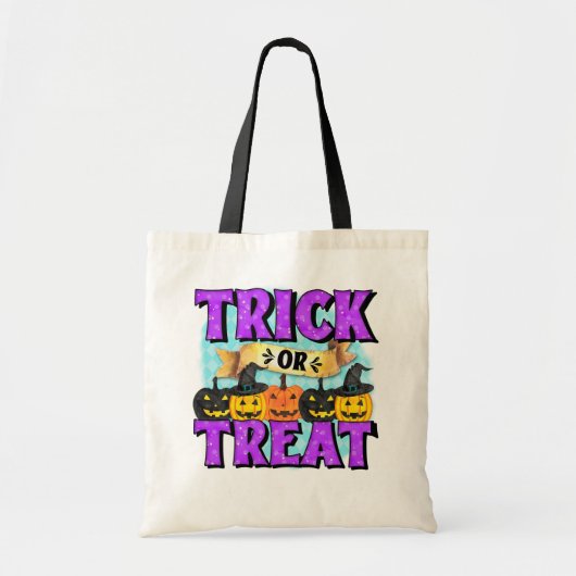 Tote Bag Jack o'Lantern Jeu pourpre ou traitement (Devant)