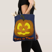 Tote Bag Jack O'Lantern Trick ou Treat (De près)