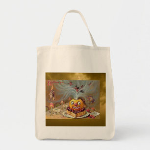 Tote Bag Jack o'Lantern vintage avec sorcières
