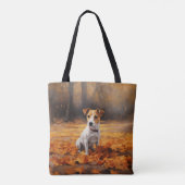 Tote Bag Jack Russell à l'automne Feuilles automne Inspire (Dos)
