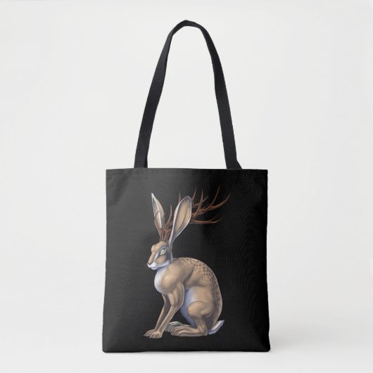 Tote Bag Jackalope Cryptid Animal (Devant)