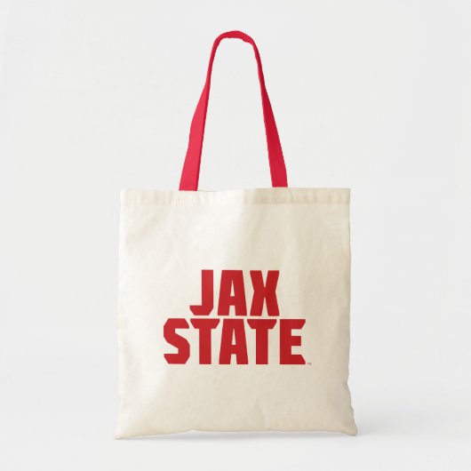 Tote Bag Jacksonville State University JAX STATE Bold Red (Devant)