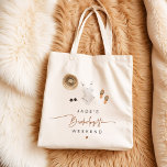 Tote Bag JADE Boho Desert Cactus Scottsdale Avant le Voile<br><div class="desc">La collection de bachelorettes JADE Scottsdale présente un plan de boho moderne avec des polices manuscrites amusantes et des graphiques à thème de désert d'aquarelle.</div>