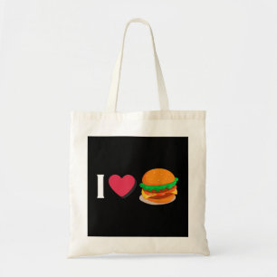 Tote Bag J'adore Burger Cheeseburger Manger Malsain