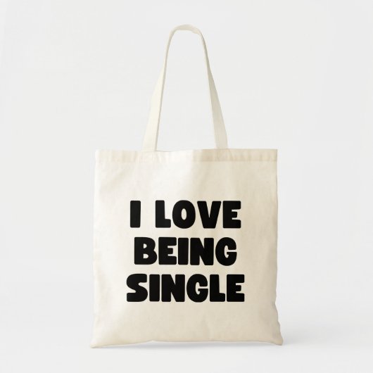 Tote Bag J'adore être célibataire (Devant)