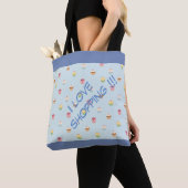 Tote Bag J'adore faire des courses (De près)
