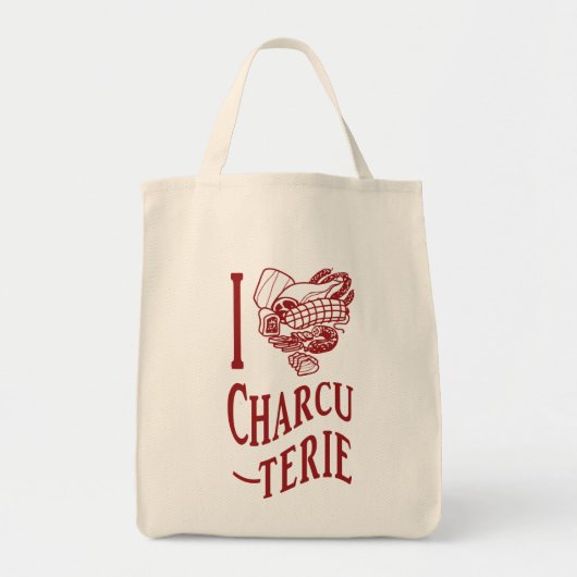 Tote Bag J'adore la Charcuterie (Devant)