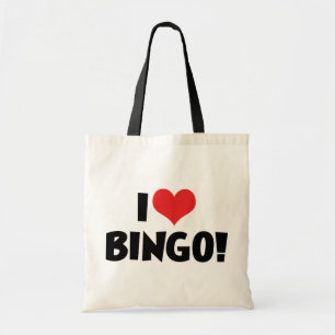 Tote Bag J'adore le Bingo Heart! - Amoureux du Bingo