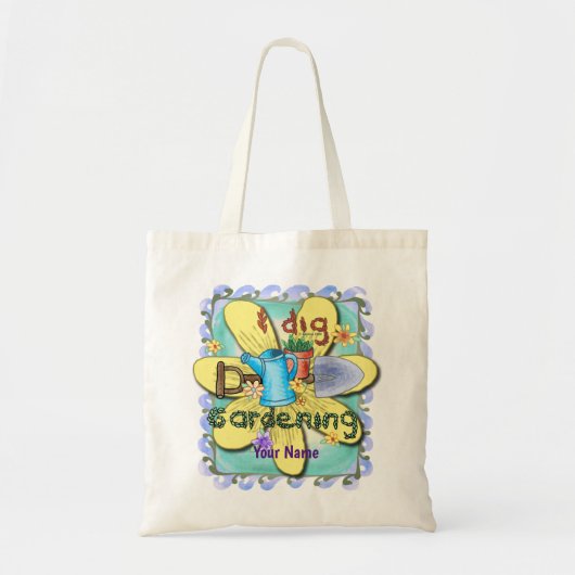 Tote Bag J'adore le jardinage (Devant)