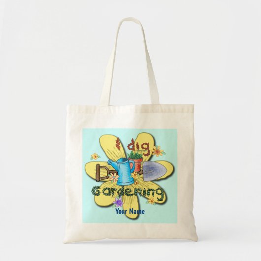 Tote Bag J'adore le jardinage (Devant)