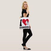 Tote Bag J'adore le kickboxing (Sur le modèle)