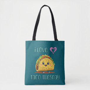 Tote Bag J'adore le mardi taco
