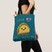Tote Bag J'adore le mardi taco (De près)