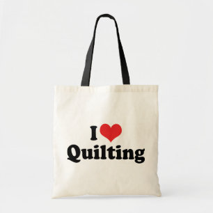 Tote Bag J'adore le quilting Heart - Couture Quilter