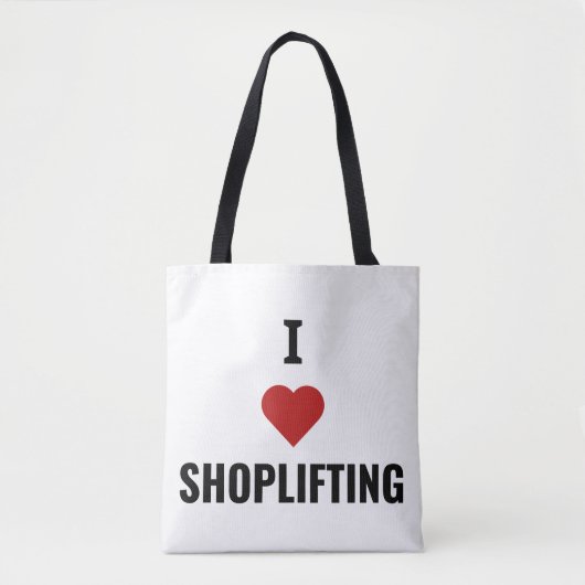 Tote Bag j'adore le shopping (Devant)