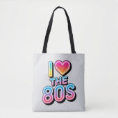 Tote Bag J'adore les années 80 (Devant)
