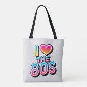 Tote Bag J'adore les années 80 (Dos)