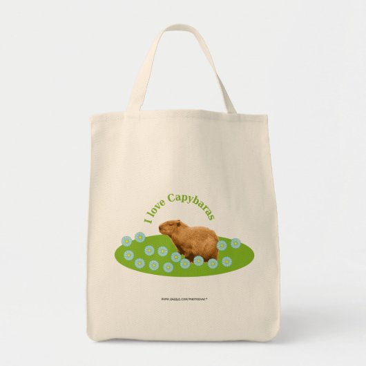 Tote Bag J'adore les capybaras (Devant)