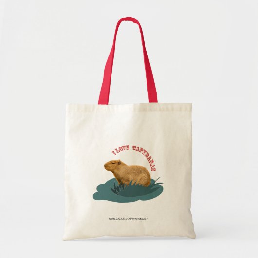 Tote Bag J'adore les capybaras (Devant)