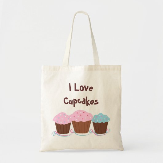 Tote Bag J'adore les Cupcakes (Devant)