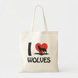 Tote Bag J'adore les loups
