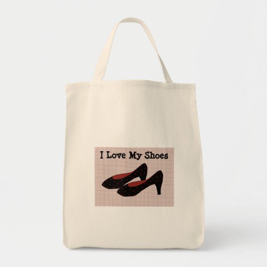 Tote Bag J'adore mes chaussures (Devant)