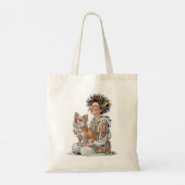 Tote Bag j'adore mon chihuahua (Dos)