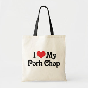 Tote Bag J'adore mon côtelette de porc
