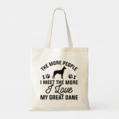 Tote Bag J'adore mon Great Dane (Dos)