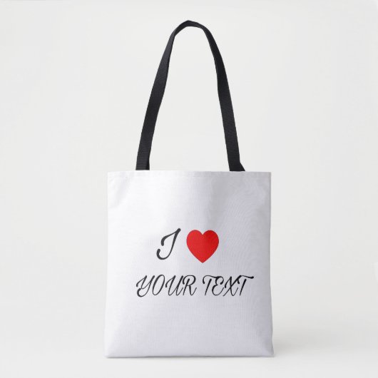 Tote Bag J'adore votre texte (Devant)