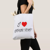 Tote Bag J'adore votre texte (De près)