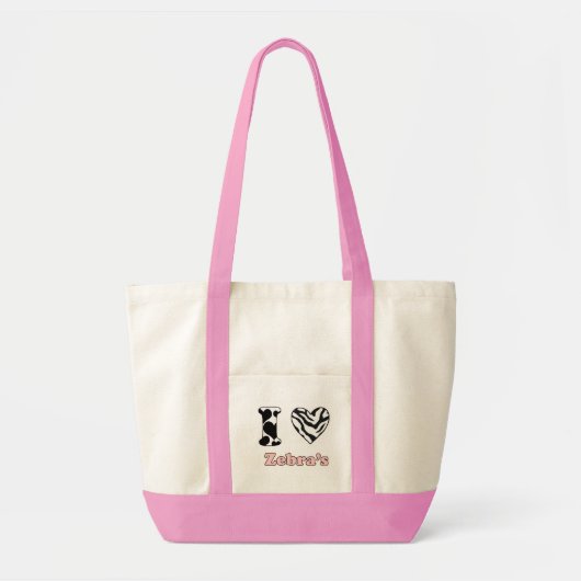 Tote Bag J'adore Zebra's (Devant)