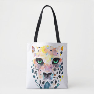 Tote Bag Jaguar Wild Animal Nature Aquarelle Art Peinture